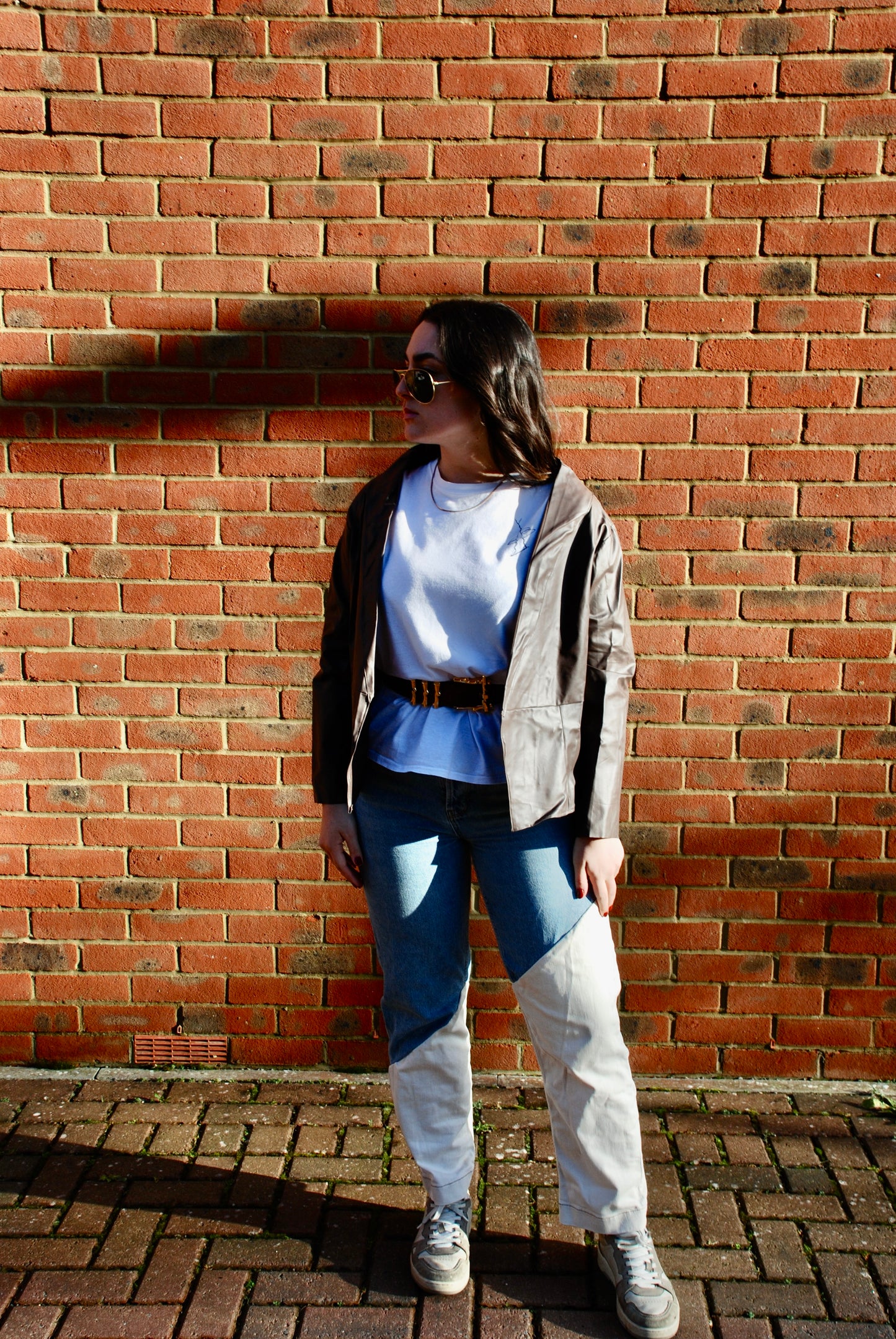 Vegan Leather Jacket Back Model | Beatrice Bayliss