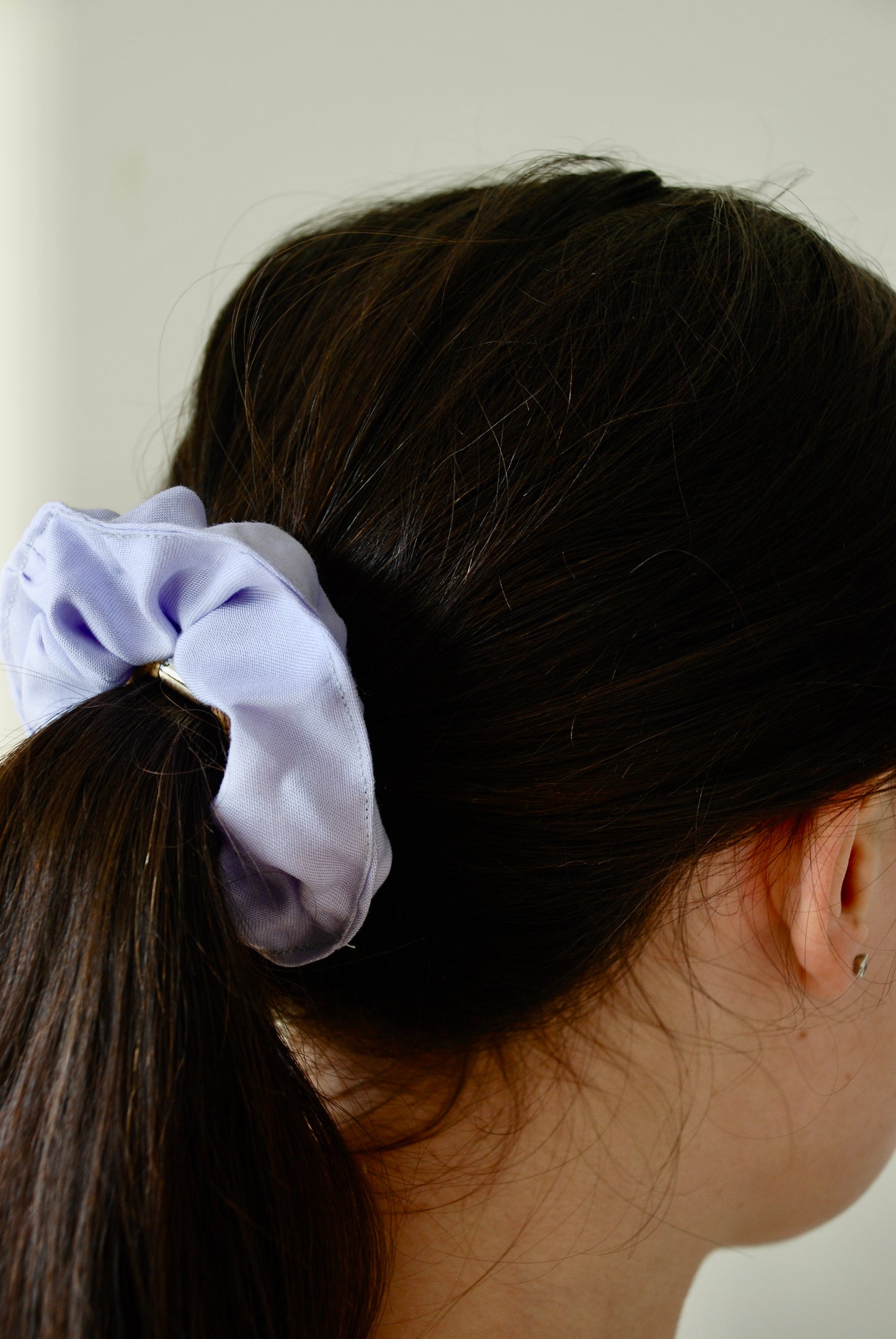 Lilac Scrunchie Side | Beatrice Bayliss