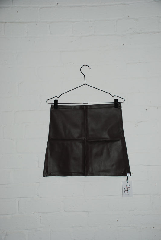 Vegan Leather Skirt