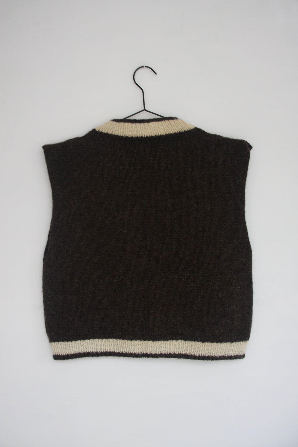 BB DK Brown V-Neck Vest