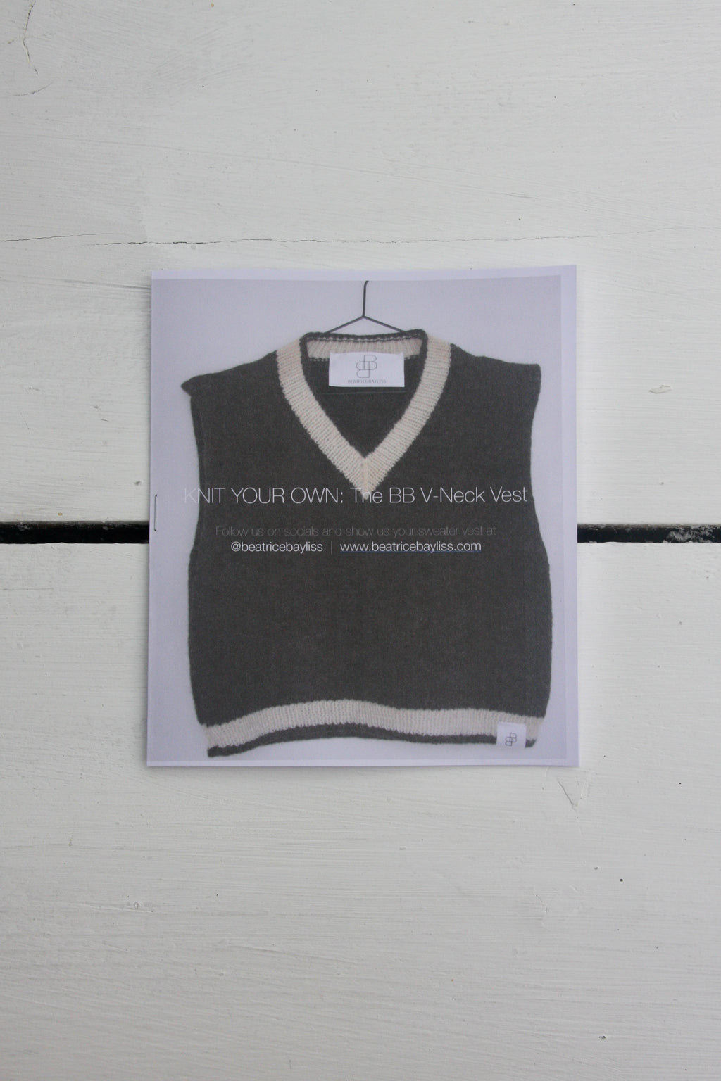 BB V-Neck Sweater Vest Pattern