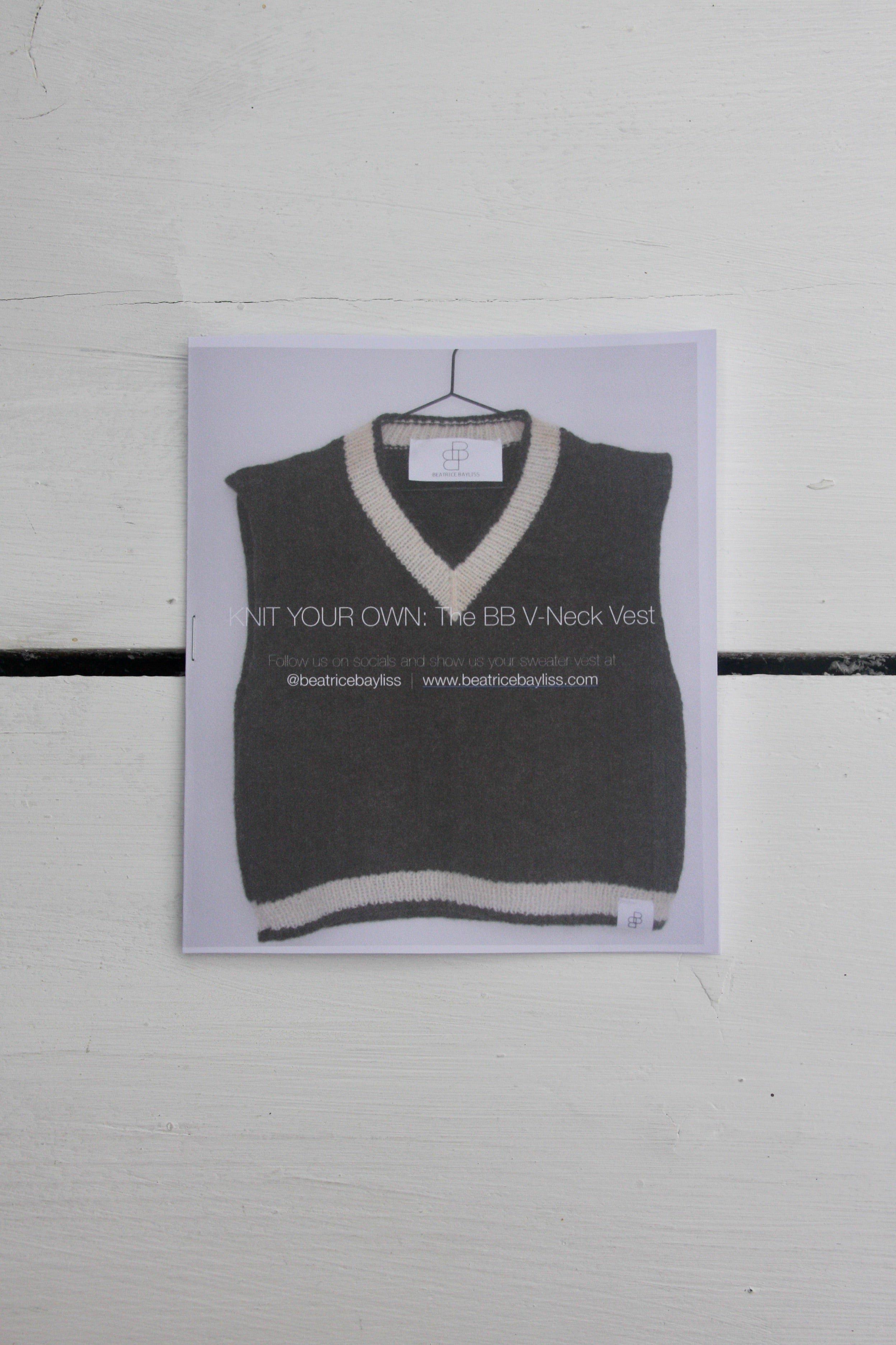 BB V-Neck Sweater Vest Pattern