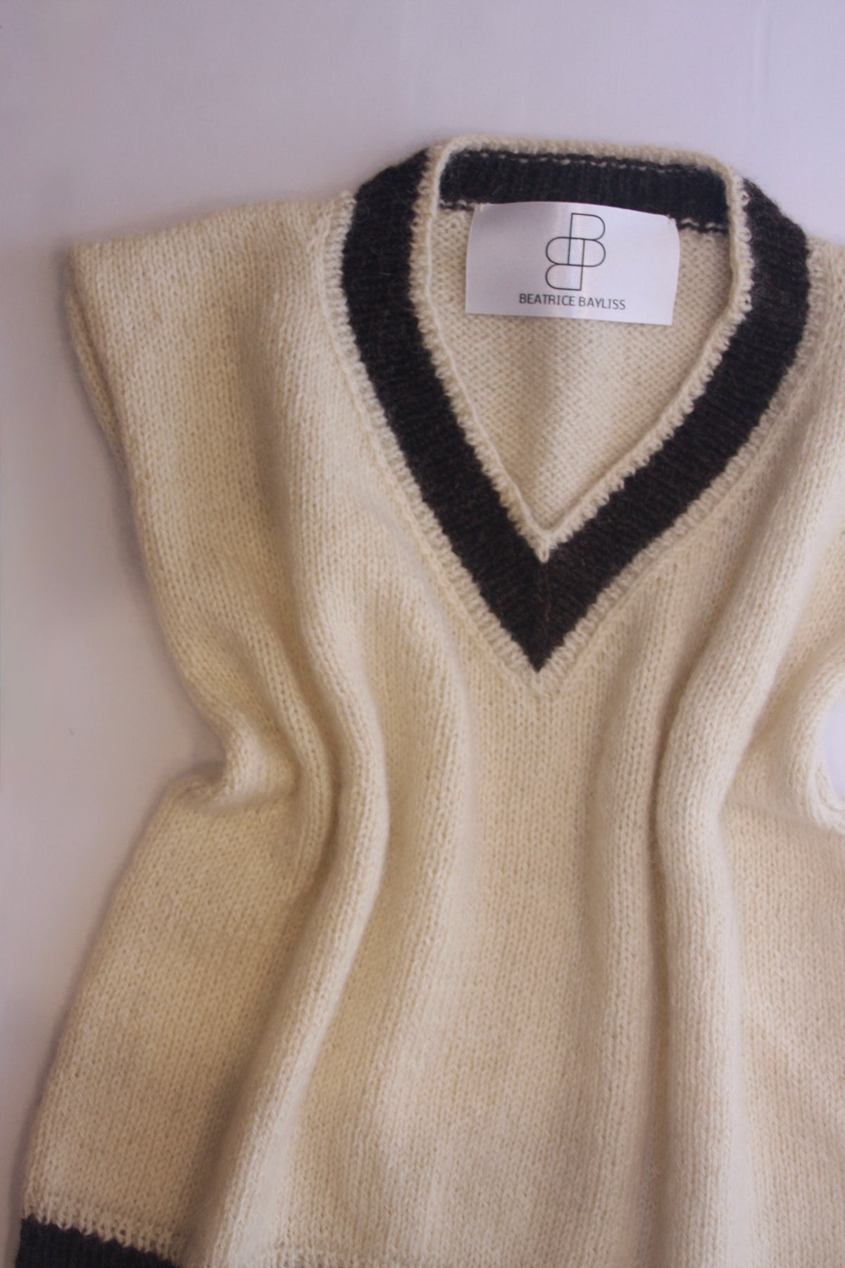 DK Cream V-Neck Vest