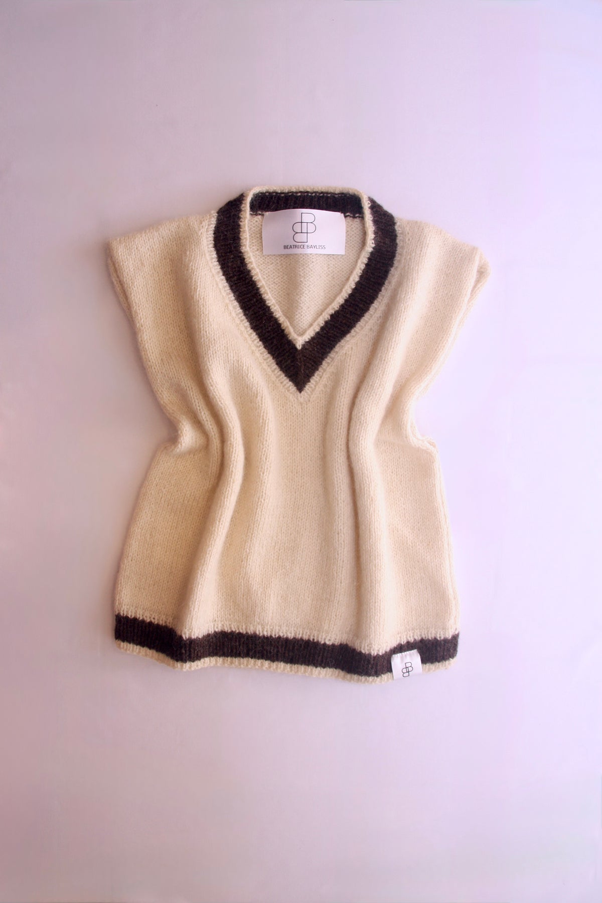 DK Cream V-Neck Vest