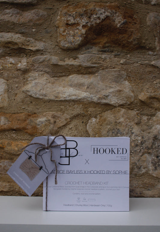 Beatrice Bayliss x Hooked by Sophie Crochet Headband Kit