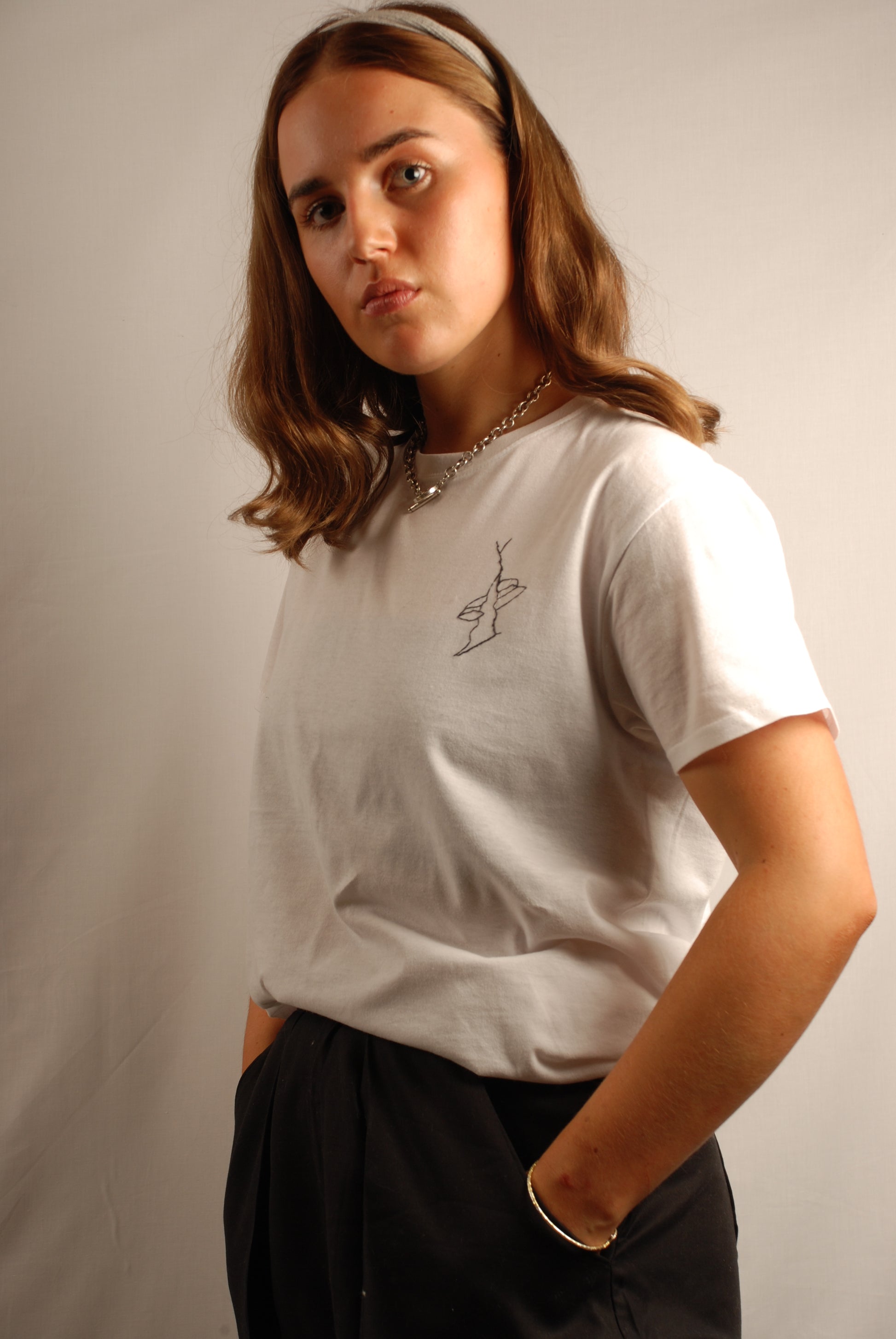 Face T-Shirt 2 Model Front | Beatrice Bayliss