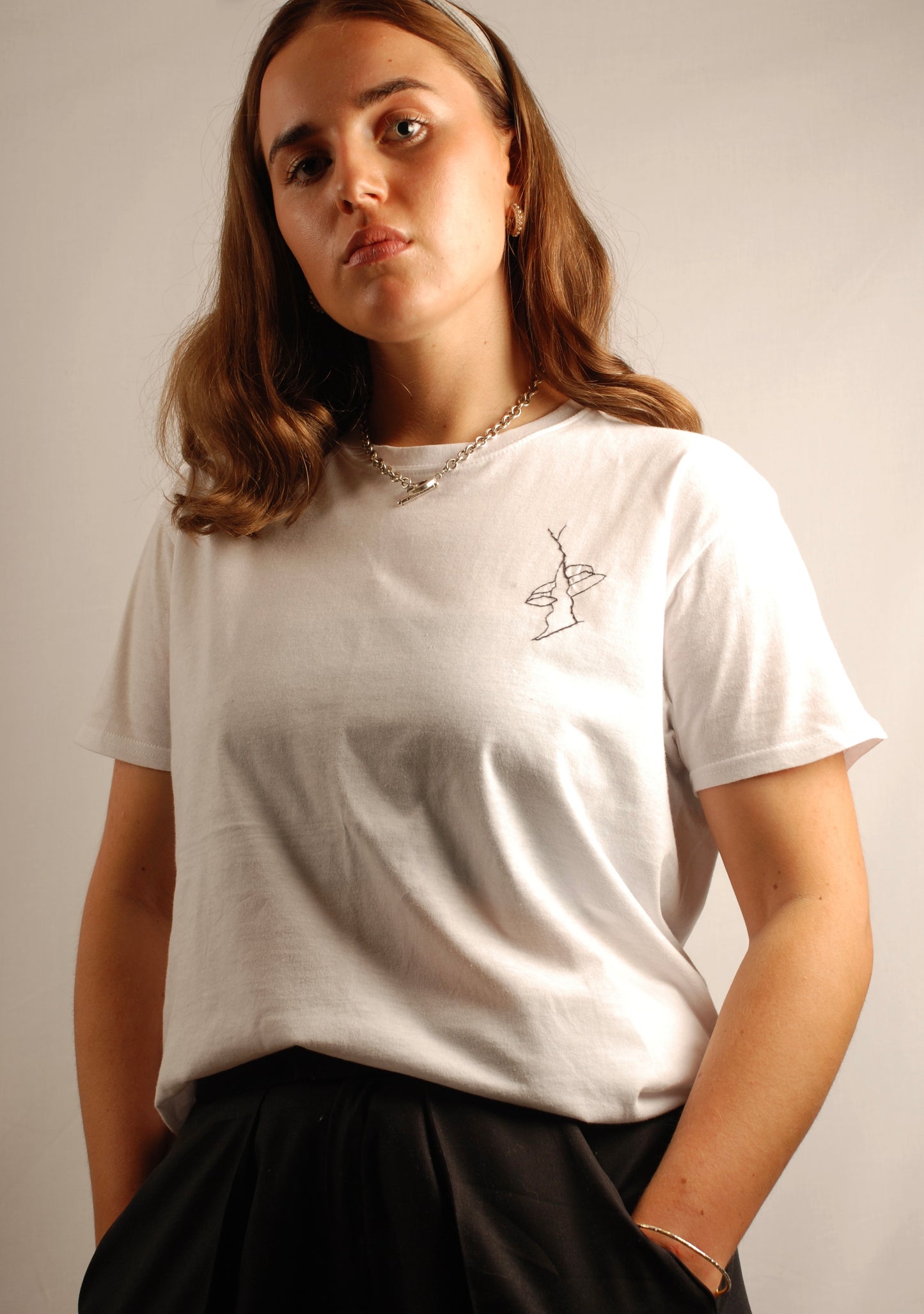 Face T-Shirt 2 Model Side | Beatrice Bayliss