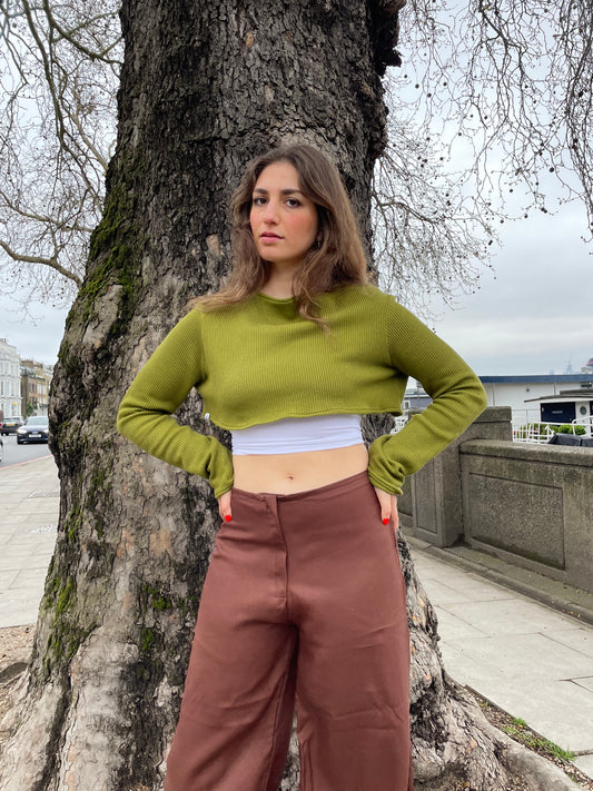 Cropped Jumper Model Front | Beatrice Bayliss