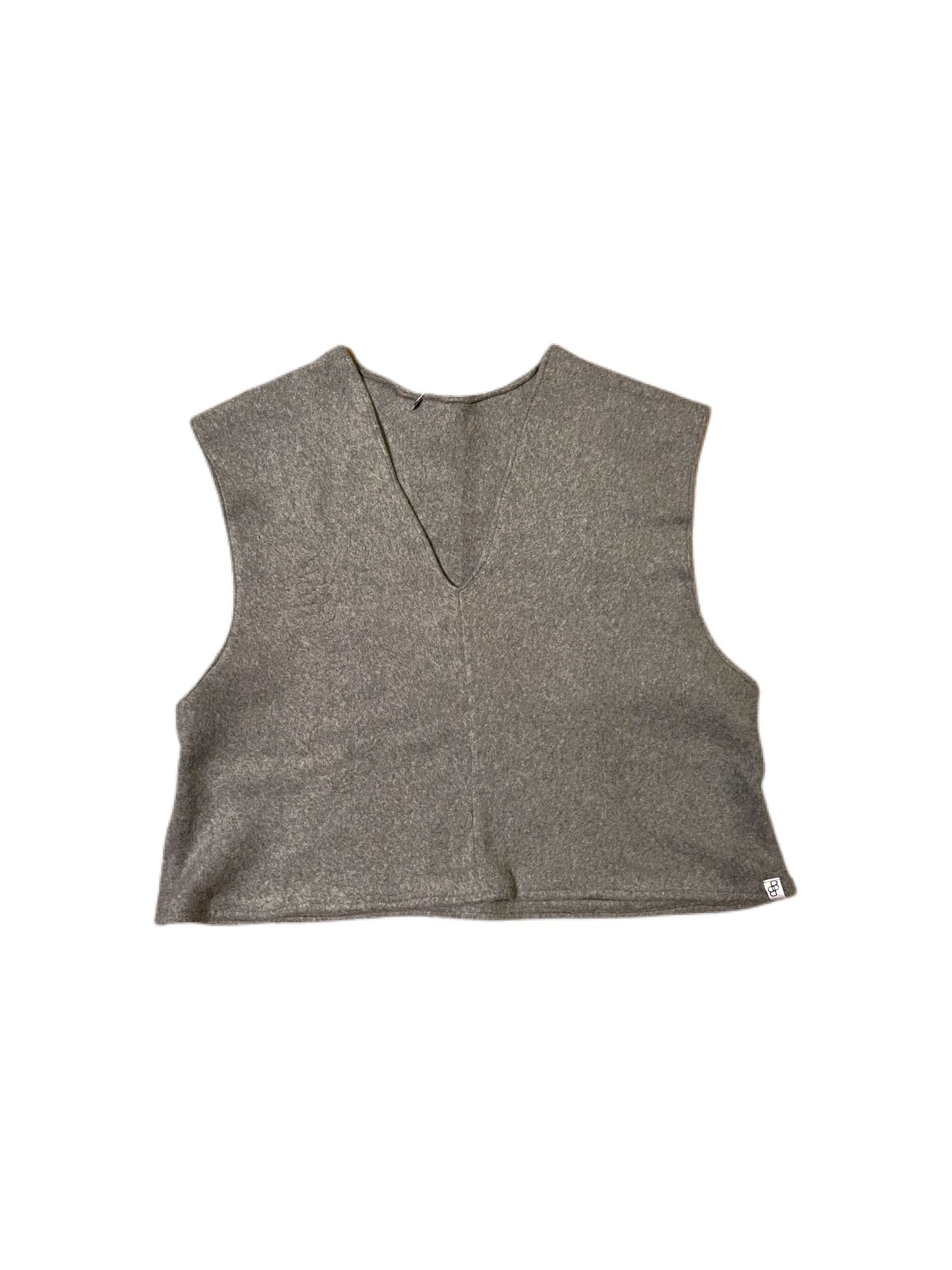 Grey Vest Product Front | Beatrice Bayliss
