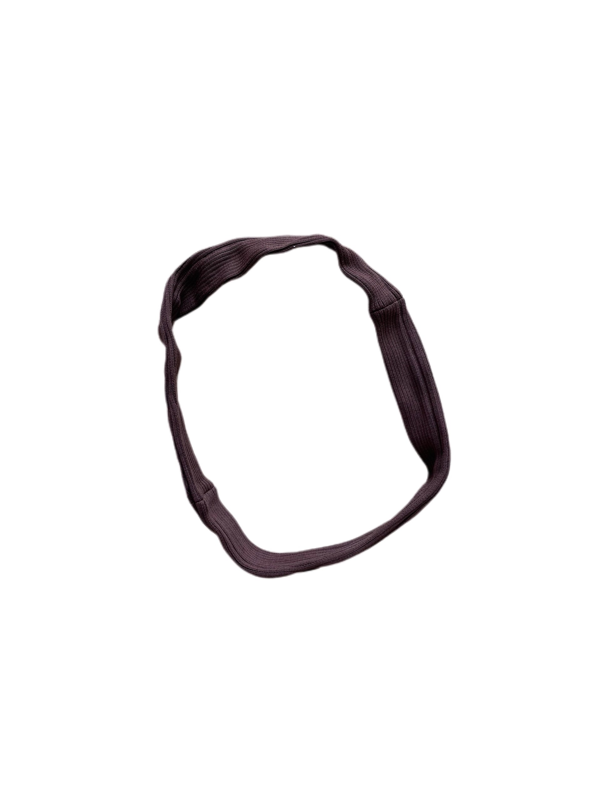 Ribbed Brown Headband Product Front | Beatrice Bayliss
