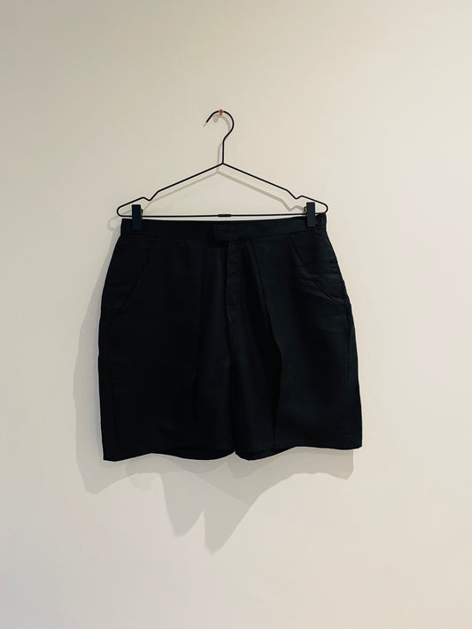 Navy Shorts Flat Front | Beatrice Bayliss